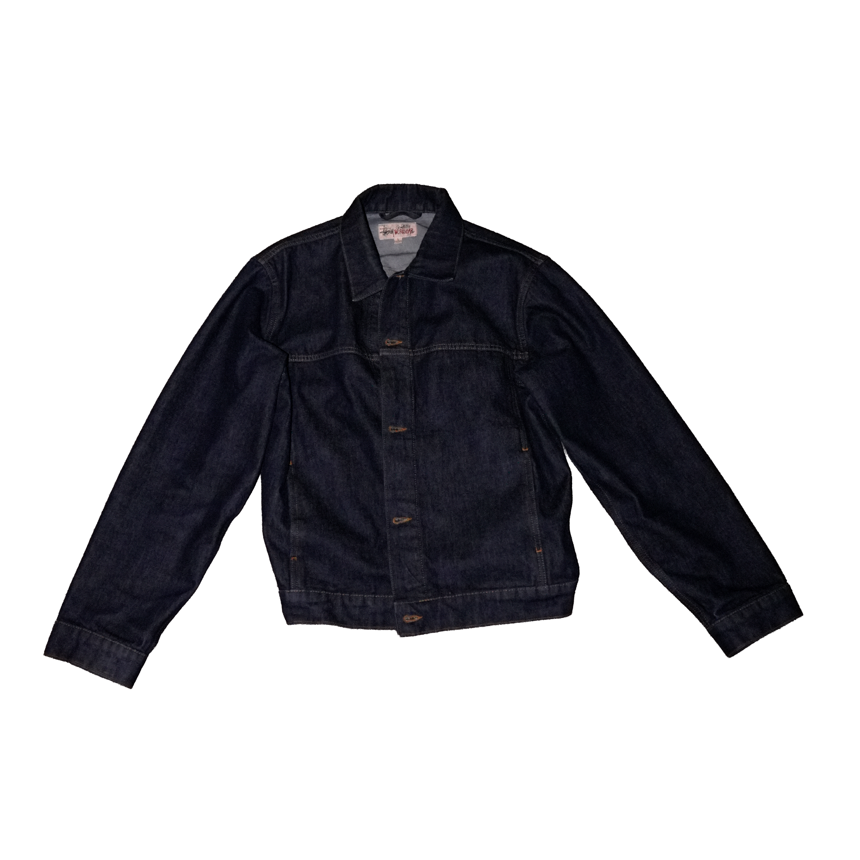 Stussy Trucker Jacket Denim Rinsed Indigo