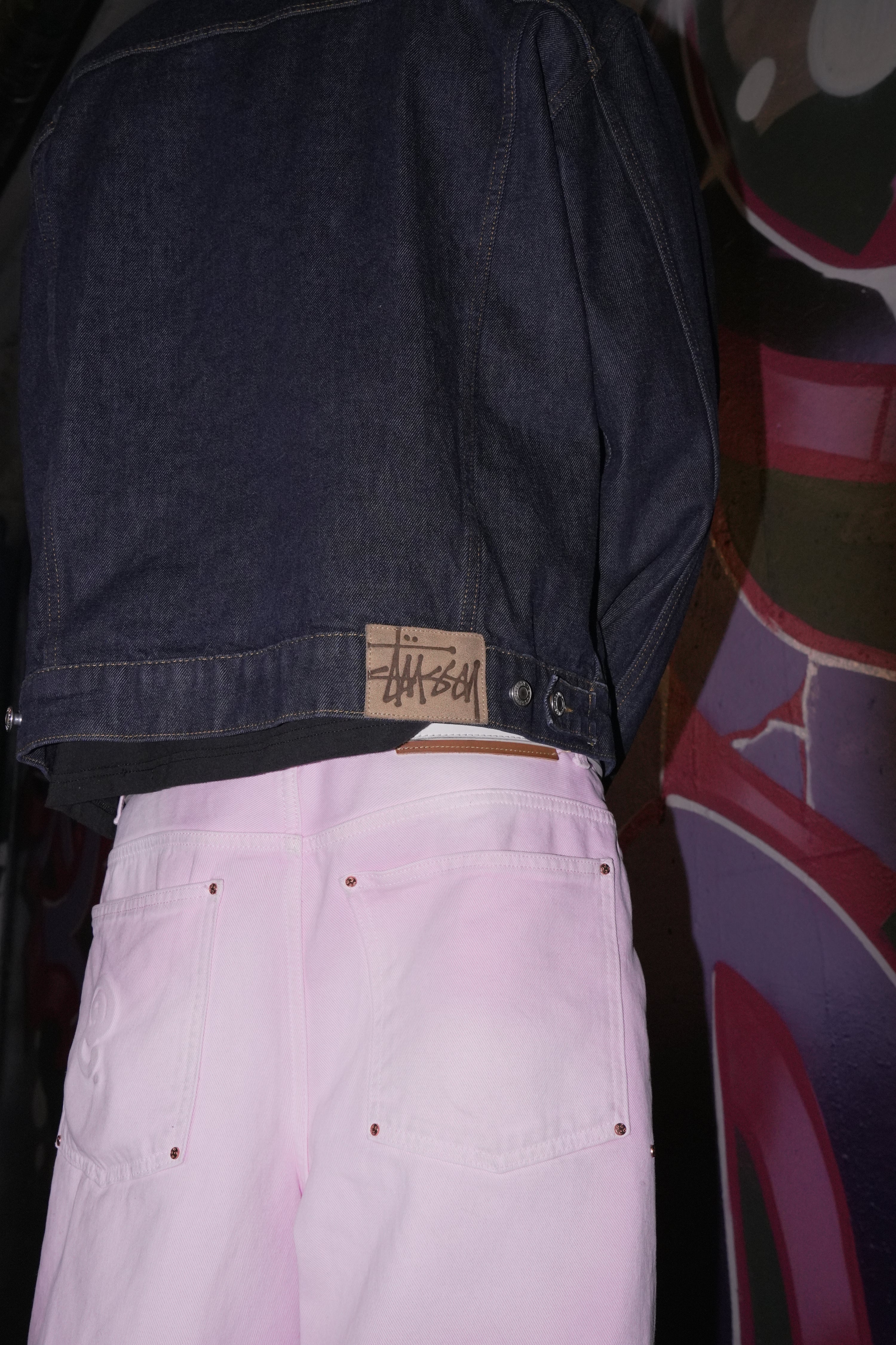 Stussy Trucker Jacket Denim Rinsed Indigo