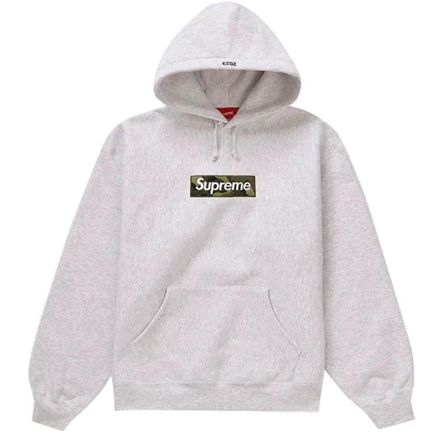 Supreme Box Logo Hoodie Ash Grey (FW23)